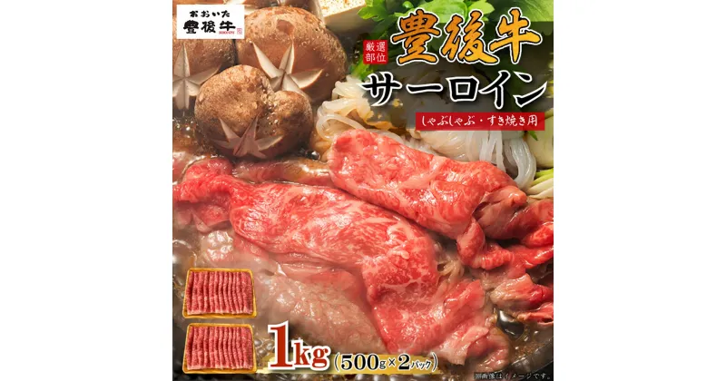 【ふるさと納税】 【 厳選部位 】 豊後牛 サーロイン しゃぶしゃぶすき焼き用 1kg ( 500g × 2p ) 牛肉 肉 お肉 サーロイン しゃぶしゃぶ すき焼き ギフト プレゼント 贈答 化粧箱入り 国産 九州産 大分県産 D20