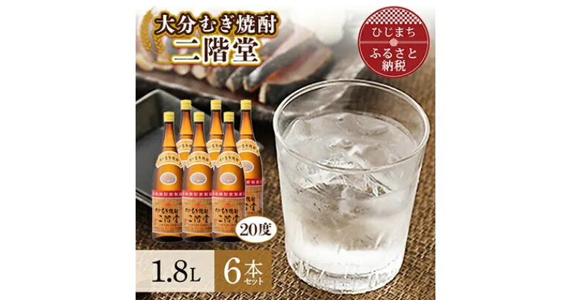 【ふるさと納税】大分むぎ焼酎 二階堂20度6本セット(1800ml) AG20【1078143】