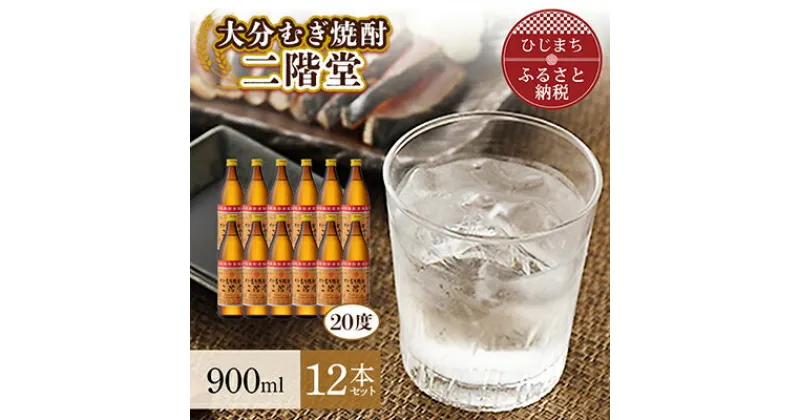 【ふるさと納税】大分むぎ焼酎 二階堂20度(900ml)12本セット AG24【1099986】