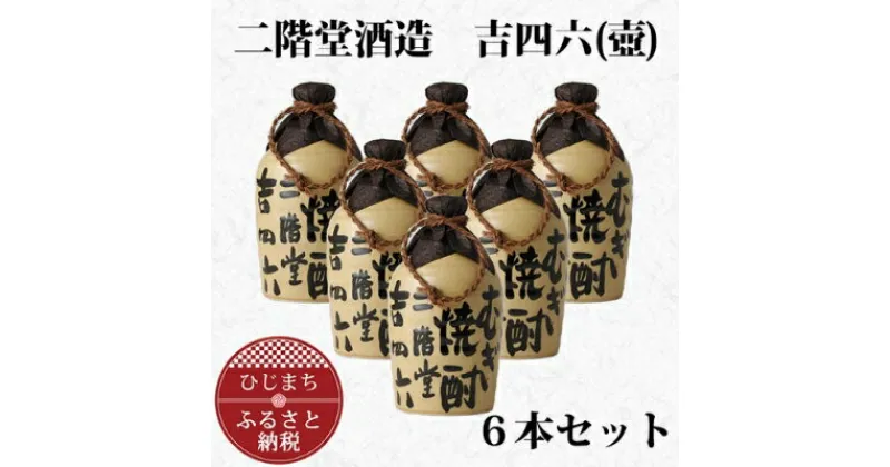 【ふるさと納税】大分むぎ焼酎 二階堂 吉四六 つぼ (720ml) 6本セット AG34【1240566】