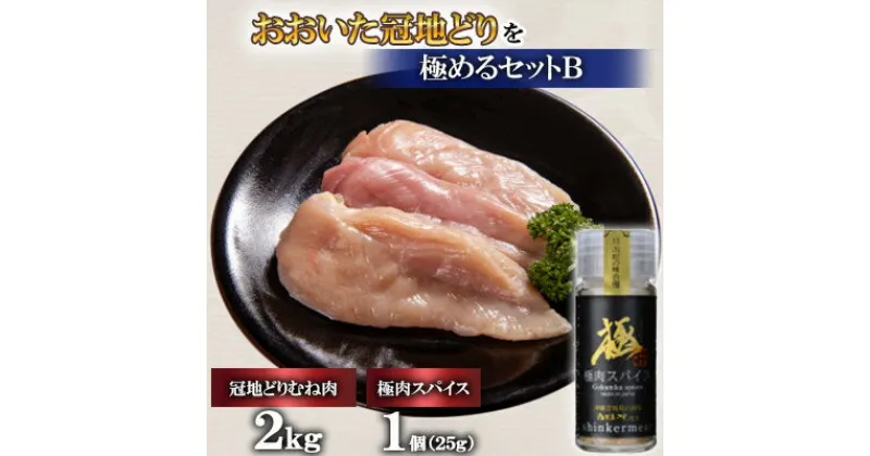 【ふるさと納税】おおいた冠地どりを極めるセットB(むね肉2kg)【複数個口で配送】【配送不可地域：離島】【4051650】