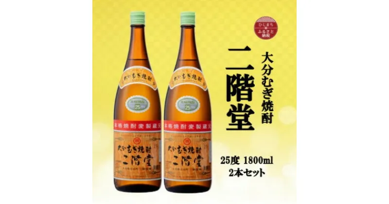 【ふるさと納税】大分むぎ焼酎　二階堂25度(1800ml)2本セット【1515043】