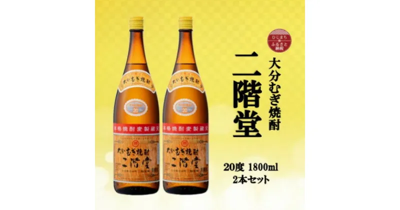 【ふるさと納税】大分むぎ焼酎　二階堂20度(1800ml)2本セット【1515047】