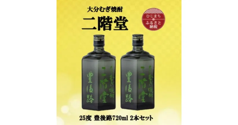 【ふるさと納税】大分むぎ焼酎　二階堂豊後路25度(720ml)2本セット【1515891】