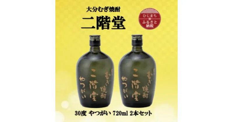 【ふるさと納税】大分むぎ焼酎　二階堂やつがい30度(720ml)2本セット【1515900】