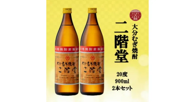 【ふるさと納税】大分むぎ焼酎　二階堂20度(900ml)2本セット【1516235】