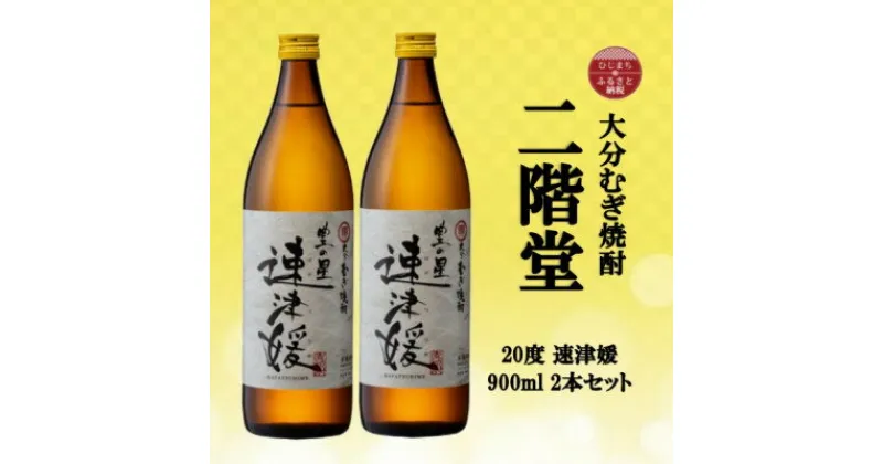 【ふるさと納税】大分むぎ焼酎　二階堂速津媛20度(900ml)2本セット【1516447】