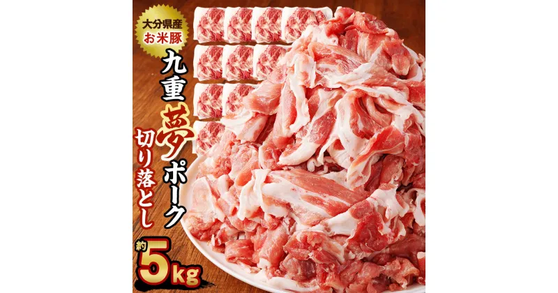 【ふるさと納税】九重夢 ポーク お米豚 切り落とし 約5kg 500g×10パック 九重夢ポーク SPF豚 豚肉 小分け 真空パック お肉 切落し 国産 九州産 大分県産 九重町産 冷凍 送料無料