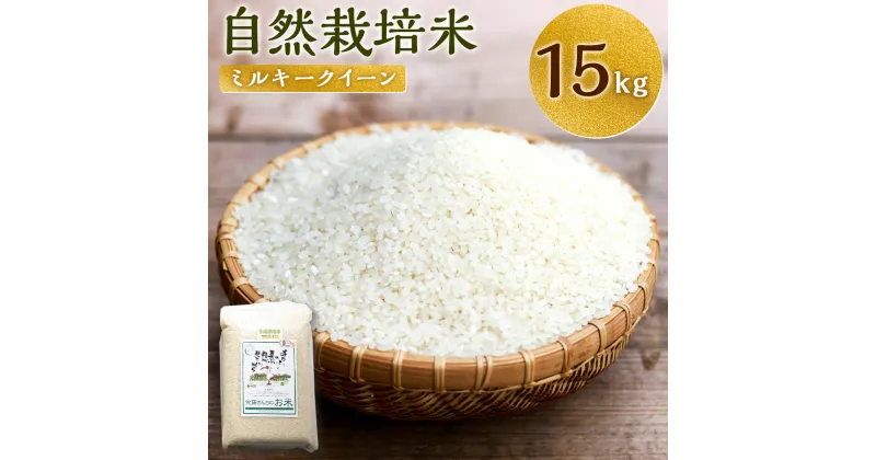 【ふるさと納税】【令和5年産】さとうファームの自然栽培米 白米 15kg 5kg×3袋 ミルキークィーン 令和5年 精米 お米 ごはん 栽培期間中農薬不使用 九州 大分県産 送料無料