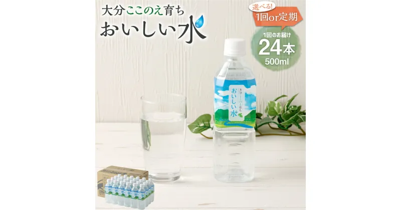 【ふるさと納税】〈発送回数選べる〉大分 ここのえ育ち おいしい 水 1回あたり 500ml×24本 （単品／定期便 3回 6回） 天然水 飲料 飲料水 ミネラルウォーター 九重町 常温 送料無料