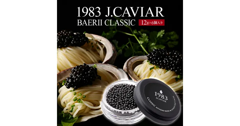 【ふるさと納税】1983 J.CAVIAR バエリ クラシック (12g×6個セット) ジャパンキャビア ANA ファーストクラス 魚種 シベリアチョウザメ 岩塩 熟成 完全無添加 深み 濃厚 マイルド 宮崎県 宮崎市 送料無料