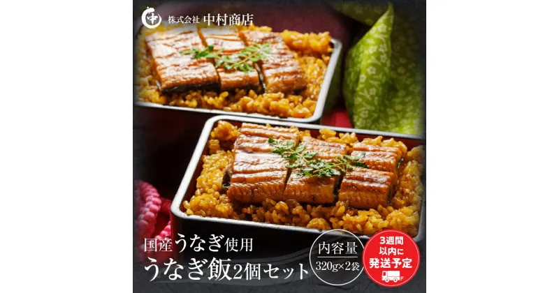 【ふるさと納税】うなぎ飯2個セット(320g×2袋) 白焼き 蒲焼き 国産米 独自 たれ レンジ 簡単 ご家庭 うな重 肝焼き さんしょう 魚介 お土産 宮崎県 宮崎市 送料無料