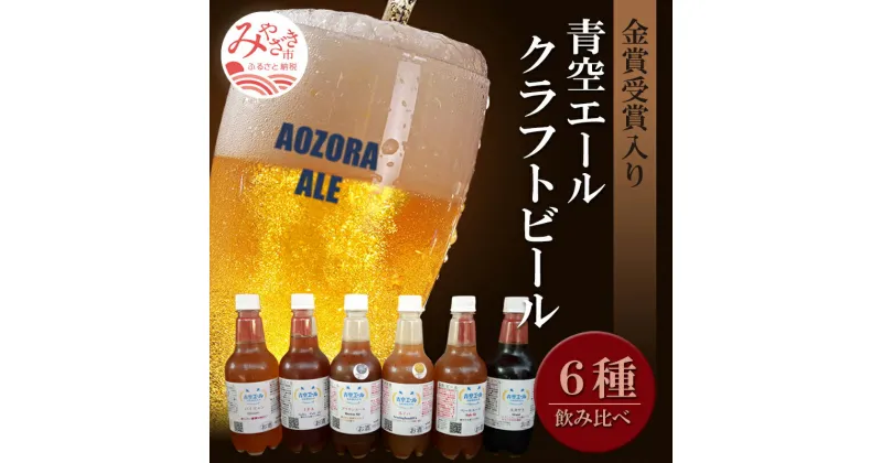 【ふるさと納税】青空エールこだわりのクラフトビール飲み比べ詰め合わせセット6種6本（500mlペットボトル×6本） 計3,000ml お酒 青空エール クラフトビール 飲み比べ 詰め合わせ セット 醸造 手作り 冷蔵 ビールコンテスト お取り寄せ 宮崎県 宮崎市 送料無料