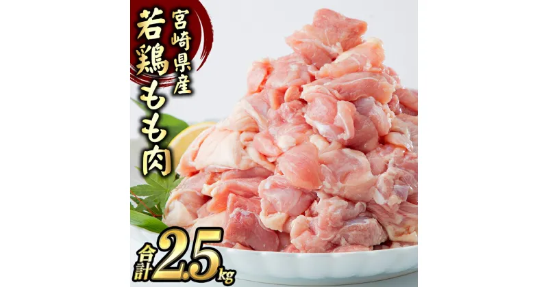 【ふるさと納税】 鶏肉 宮崎県産若鶏 もも肉 2.5kg（250g×10パック）| 鶏肉 とり肉 若鶏 鶏もも モモ肉 大容量 小分け カット済 真空冷凍 家庭用 ふるさと納税 宮崎市 宮崎県 送料無料 |