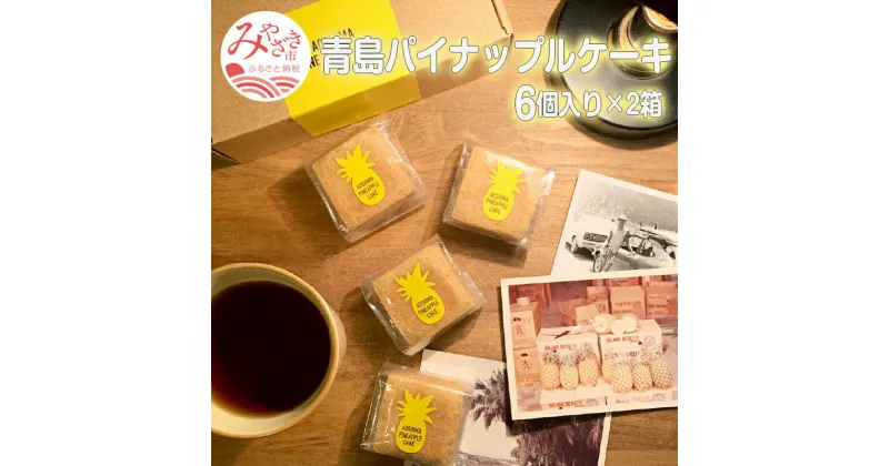 【ふるさと納税】青島パイナップルケーキ 6個入り×2箱 無添加 手作り 餡 九州産の素材 ジューシー 完熟パイナップル サブレ風の食感 甘酸っぱさ 風味豊か パイナップルケーキ 宮崎県 宮崎市 送料無料