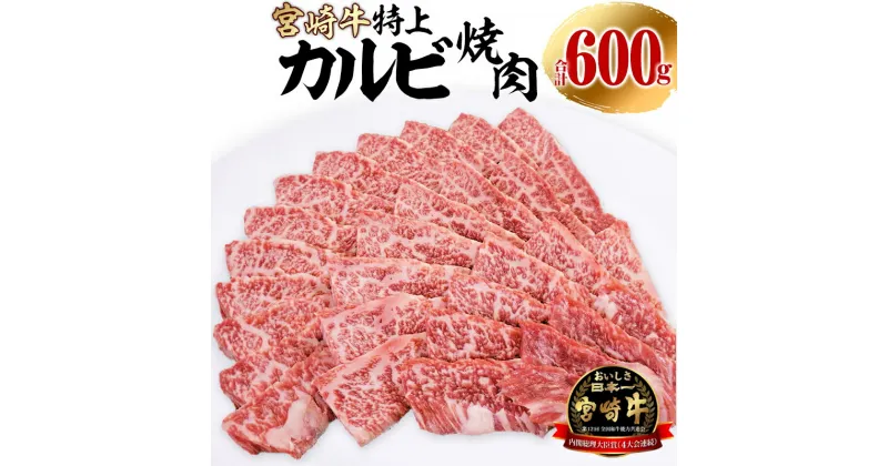 【ふるさと納税】宮崎牛 特上カルビ (三角バラ) 焼肉用 150g×4パック 合計600g 牛 肉 牛肉 焼肉 焼き肉 和牛 ビーフ 赤身 霜降り BBQ カルビ カルビ焼肉 国産 国産肉 料理 アレンジ お祝い 内祝い プレゼント 贈り物 ギフト アウトドア キャンプ 宮崎県 宮崎市 送料無料