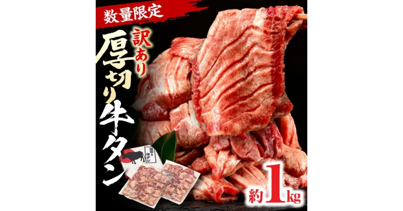 【ふるさと納税】《レビューキャンペーン》 《訳あり》厚切り 牛タン 塩味 計1kg (500g×2) 牛タン タン肉 牛肉 スライス 焼肉 焼き肉 BBQ 不揃い 切り落とし カット済み お取り寄せ 小分け タン先 タン中 タン元 簡単料理 キャンプ 冷凍 宮崎県 宮崎市 送料無料