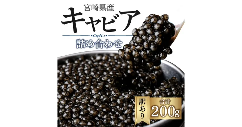 【ふるさと納税】 訳あり 宮崎県産 キャビア 本格熟成 フレッシュキャビア 厳選 詰め合わせ 合計 200g シロチョウザメ シベリアチョウザメ ベステルチョウザメ ロシアチョウザメ 宮崎県 宮崎市 送料無料