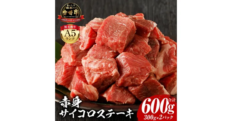 【ふるさと納税】 宮崎牛 サイコロステーキ ステーキ 600g 肉 牛肉 精肉 赤身 黒毛和牛 和牛 国産牛 ブランド牛 A4 A5 4等級 5等級 パック 小分け 便利 料理 煮込み ビーフシチュー バーベキュー 焼肉 贈り物 ギフト 贈答用 宮崎県 宮崎市 送料無料