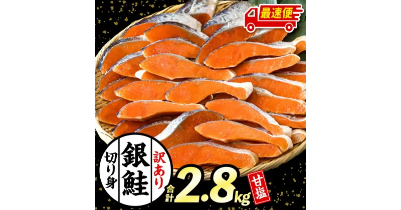 【ふるさと納税】【選べる発送期日】【訳あり】 銀鮭 シャケ 切り身 2.8kg 鮭 新鮮 魚 魚介 魚介類 熟成 脂 脂乗り お弁当 おにぎり おむすび 鮭フレーク 鮭ごはん 西京焼き 蒸し焼き ホイル焼き 朝食 和食 グルメ お取り寄せ 宮崎県 宮崎市 《レビューキャンペーン》