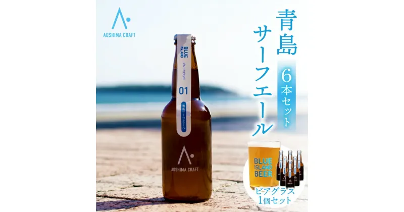 【ふるさと納税】青島サーフエール 6本 ビアグラス 1個 セット ビール お酒 発泡酒 酒 アルコール 大麦麦芽 ホップ アルコール4％ サーフィン ゴルフ 海水浴 海 バカンス スポーツ観戦 アウトドア キャンプ グランピング BBQ 夏 祭り 飲み会 宅飲み 宮崎県 宮崎市 送料無料