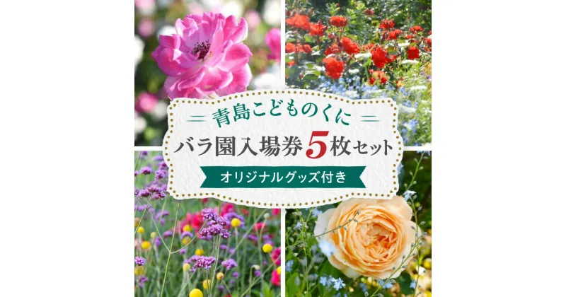 【ふるさと納税】青島 こどものくに バラ園 入場券 5枚 セット オリジナルグッズ付き バラ 花畑 バラの花 花園 入場券 券 入場チケット チケット 観光 旅行 家族旅行 観光旅行 南国旅 自然 花 フラワー 観賞 ご当地 南国観光 観光チケット 宮崎県 宮崎市 送料無料