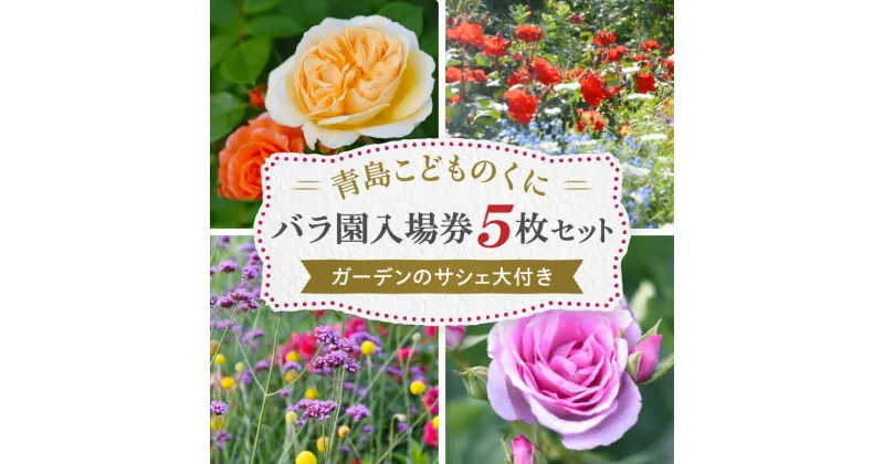 【ふるさと納税】青島 こどものくに バラ園 入場券 5枚 セット ガーデンのサシェ大付き バラ 花畑 バラの花 花園 入場券 券 入場チケット チケット 観光 旅行 家族旅行 観光旅行 南国旅 自然 花 フラワー 観賞 ご当地 南国観光 観光チケット 宮崎県 宮崎市 送料無料