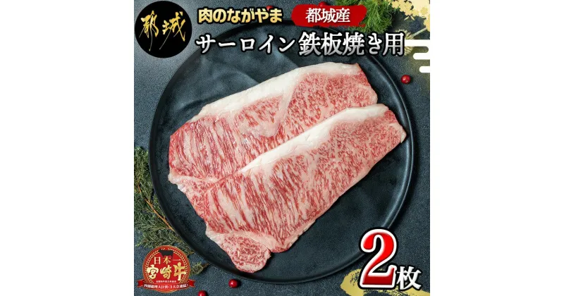 【ふるさと納税】都城産宮崎牛サーロイン鉄板焼き用 – 150g×2枚セット A4ランク 国産黒毛和牛 柔らかい肉質でとろける美味しさ 肉のながやま 鉄板焼き用ステーキ肉 ビーフステーキ 冷凍 送料無料 MJ-2507 【宮崎県都城市は2年連続ふるさと納税日本一！】