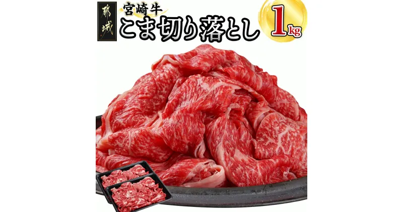 【ふるさと納税】宮崎牛こま切り落とし1kg – 都城産宮崎牛 小間切り落とし 500g×2 宮崎牛 牛肉 切り落とし 炒め物 送料無料 18-4207【宮崎県都城市は2年連続ふるさと納税日本一！】