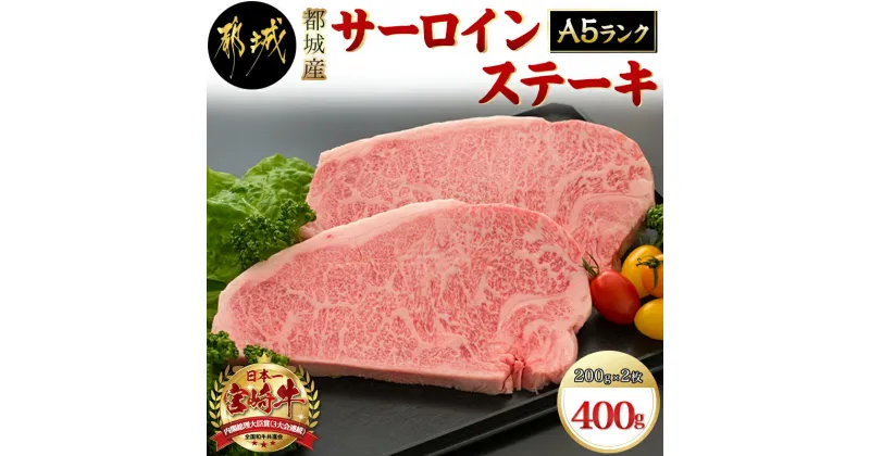 【ふるさと納税】都城産宮崎牛サーロインステーキ（A5） – A5ランクの宮崎牛 肩ロース(200g)を2枚セットでお届け 牛肉 ギフト 贈答用 送料無料 MA-A002【宮崎県都城市は2年連続ふるさと納税日本一！】