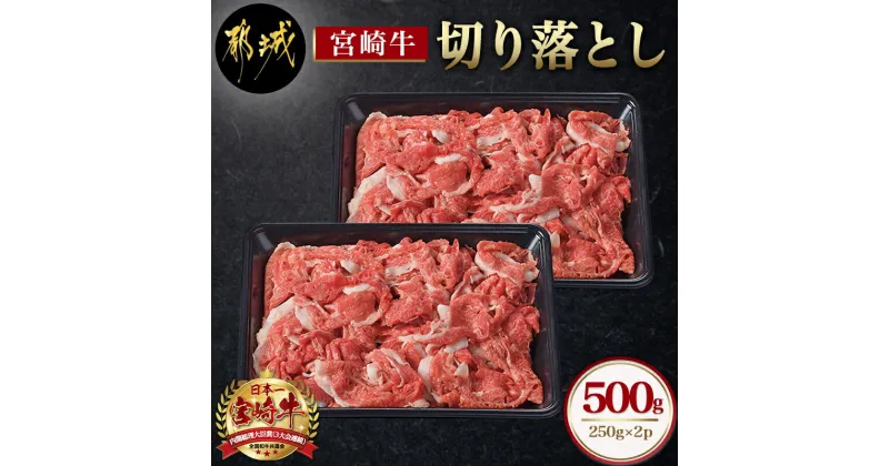 【ふるさと納税】宮崎牛切り落とし500g – 宮崎牛 切り落とし スライス すき焼き しゃぶしゃぶ 牛丼など 500g 250g×2P 送料無料 AA-6510【宮崎県都城市は2年連続ふるさと納税日本一！】