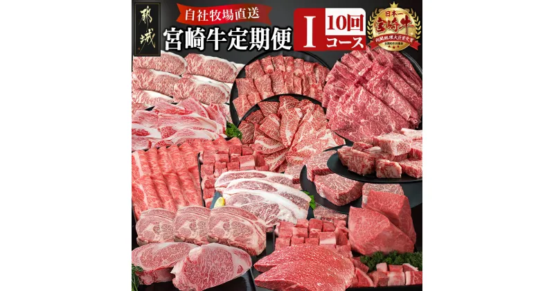 【ふるさと納税】宮崎牛定期便(10回お届け) Iコース – ウデモモ バラ サーロイン リブロース 肩ロース ロース イチボ トモサンカク モモ スライス ステーキ ブロック 年末定期便 期間限定 送料無料 TAJ10-2501【宮崎県都城市は2年連続ふるさと納税日本一！】