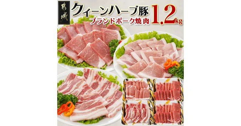 【ふるさと納税】都城産「クイーンハーブ豚」焼肉1.2kgセット – 豚肉 送料無料 11-2903【宮崎県都城市は2年連続ふるさと納税日本一！】