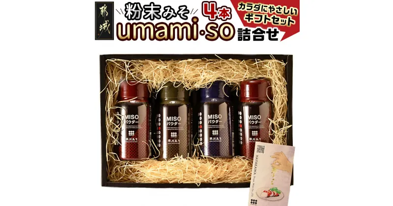 【ふるさと納税】粉末みそ umami・so 詰合せ – 発酵食品 粉末味噌 柚子/ゆず 胡麻/ごま スパイス ふりかけにも 調味料 隠し味 醤油 フレーバー 無添加 大豆 麦 料理 贈答 伝統 パウダー 送料無料 AA-F202【宮崎県都城市は2年連続ふるさと納税日本一！】