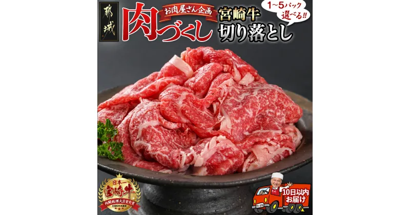 【ふるさと納税】【パック数が選べる！】【肉づくし都城】宮崎牛赤身切り落とし【300g】 – 楽天限定 都城産 宮崎牛 宮崎牛切り落とし 選べるパック数 300g×1P/2P/3P/4P/5P 牛肉 A5 赤身肉 すぐ届く 送料無料 SKU-0110 【宮崎県都城市は2年連続ふるさと納税日本一！】