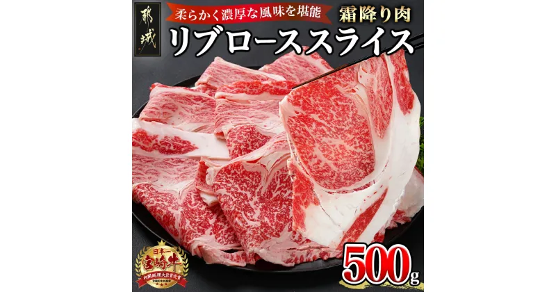 【ふるさと納税】宮崎牛リブローススライス500g – 都城産宮崎牛 リブローススライス 500g すき焼き しゃぶしゃぶ 送料無料 AO-2501【宮崎県都城市は2年連続ふるさと納税日本一！】