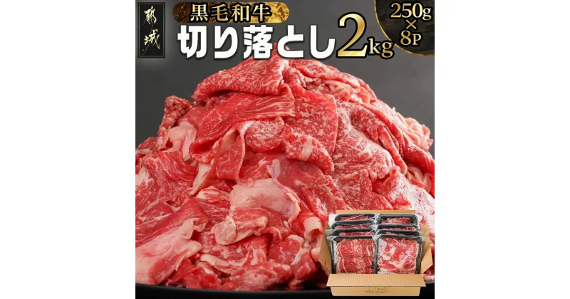 【ふるさと納税】【黒毛和牛】切り落とし2kg(250g×8パック) – 国産黒毛和牛 切り落とし 250g×8 外モモ/ウデ/マル/バラ/モモ/ブリスケ/ロースのMIX 牛肉 送料無料 AC-I903【宮崎県都城市は2年連続ふるさと納税日本一！】