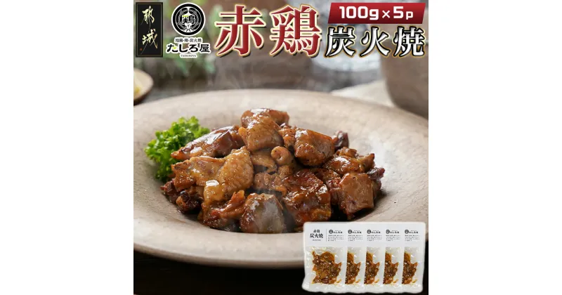 【ふるさと納税】【たしろ屋】赤鶏炭火焼100g×5パック – 国産赤鶏 炭火焼 100g×5P 炭火焼き 湯せん 送料無料 AA-9906【宮崎県都城市は2年連続ふるさと納税日本一！】