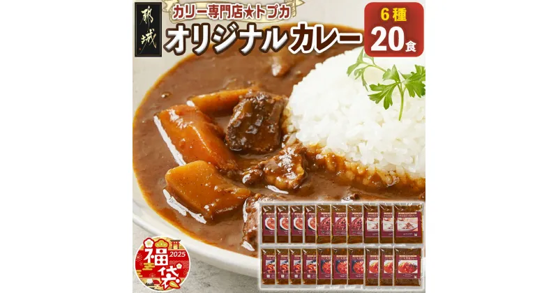 【ふるさと納税】【新春福袋★2025】カリー専門店☆トプカのオリジナルカレー6種20食セット – カレーセット 170g×3食 宮崎牛/宮崎赤鶏/どんぐりの恵み/地頭鶏/ジビエ 期間限定 送料無料 AE-J901-F2025【宮崎県都城市は2年連続ふるさと納税日本一！】