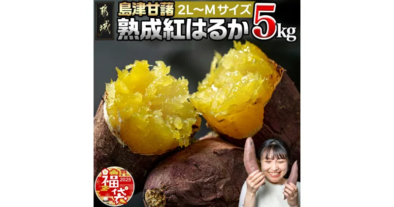 【ふるさと納税】【新春福袋★2025】島津甘藷 熟成紅はるか 5kg(2L〜M) – 紅はるか 2L〜M 5kg サイズ未選別 産地直送 さつまいも サツマイモ 九州 国産 土付き 送料無料 LD-A701-F2025【宮崎県都城市は2年連続ふるさと納税日本一！】