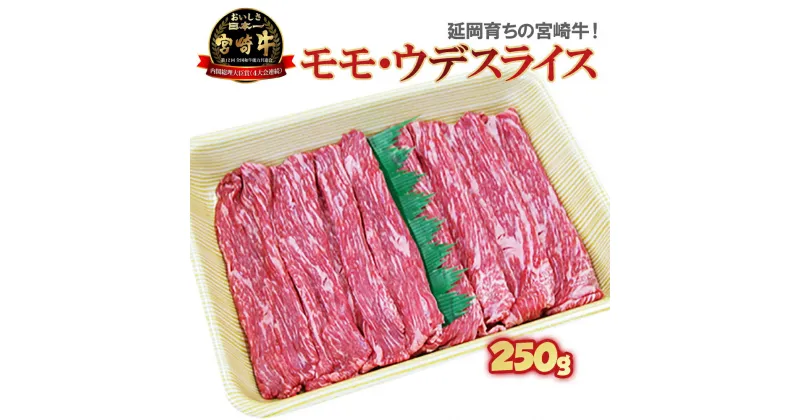 【ふるさと納税】牛肉 宮崎牛 モモ ウデ スライス 250g すき焼き 焼きしゃぶ しゃぶしゃぶ 国産 冷凍 送料無料