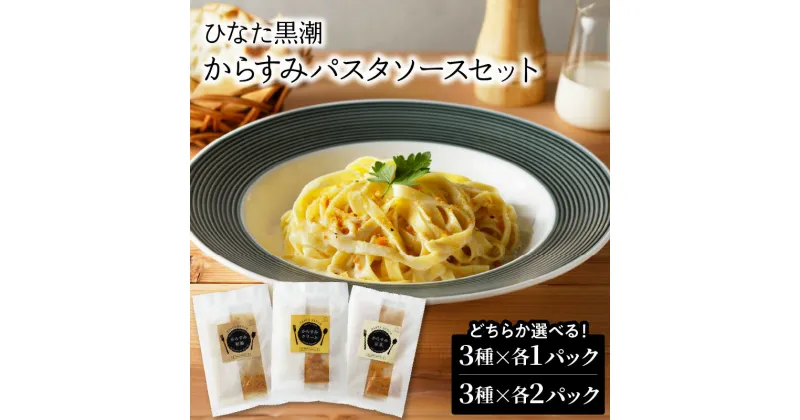 【ふるさと納税】パスタソース セット 3種 各1パック ～ 各2パック 100g ひなた黒潮 からすみ クリーム 和風 イタリアン 豆乳 リゾットソース からすみパウダー お取り寄せグルメ 取り寄せ 贈答 宮崎県 延岡市 送料無料