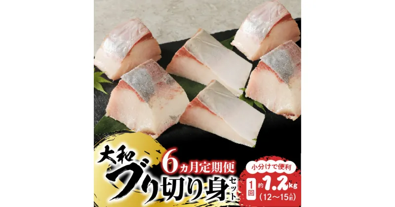 【ふるさと納税】定期便 6ヶ月 ブリ 大和ブリ 切り身 約 1.2kg 小分け ブロック お刺身 海鮮丼 焼き物 しゃぶしゃぶ 新鮮 脂ののり 鮮度 プリプリ 肉厚 弾力 旨み 真空パック 国産 産地直送 切り身セット 便利 食品 魚介類 水産加工品 送料無料 冷凍