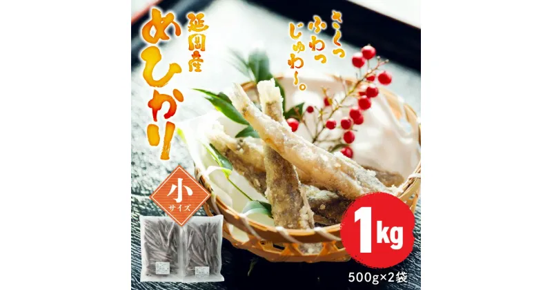 【ふるさと納税】延岡産 めひかり 無頭 小サイズ 500g × 2袋 計1kg 100~150尾前後 冷凍 国産 北浦漁港 小魚 魚 柔らかい 丸ごと 唐揚げ おつまみ おかず 九州 宮崎県 延岡市 お取り寄せ お取り寄せグルメ 送料無料