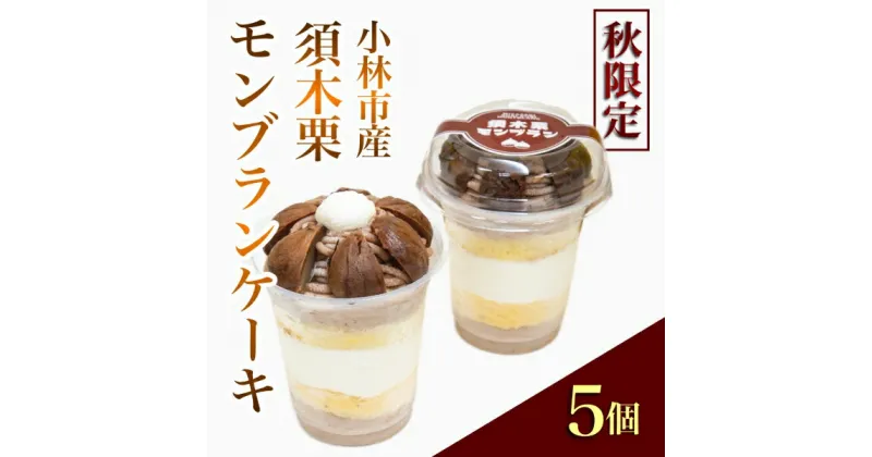 【ふるさと納税】【秋限定】小林市産須木栗モンブランケーキ（栗 モンブラン マロン ケーキ スイーツ 旬 限定）