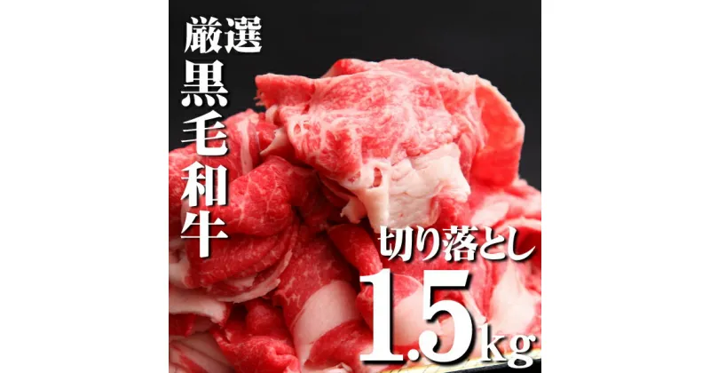 【ふるさと納税】【黒毛和牛専門店直送】厳選黒毛和牛切り落とし 1.5kg（500g×3P 国産 牛肉 和牛 薄切り スライス 切り落とし 赤身 訳あり 特別提供）