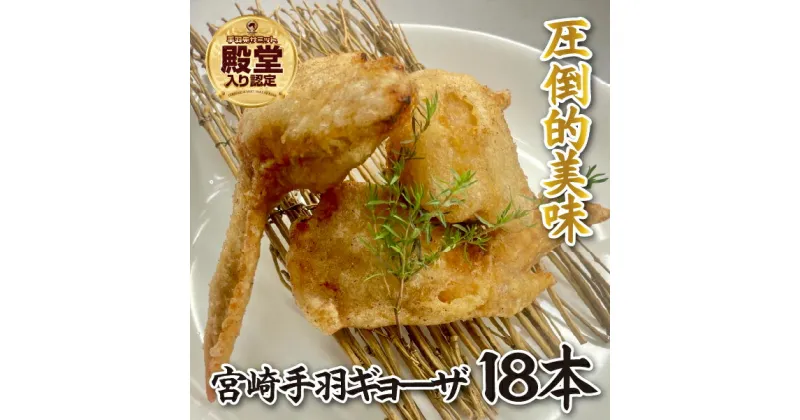 【ふるさと納税】 【手羽先サミット殿堂入り！】手羽ギョーザ 18本（国産 鶏肉 手羽先 餃子 ギョウザ 唐揚げ 金賞 人気）