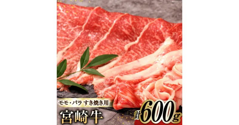 【ふるさと納税】牛肉 宮崎牛 A4 A5 等級 モモ・バラ すき焼き 600g [日本ハムマーケティング 宮崎県 日向市 452060961] 小分け スライス 冷凍 牛もも 牛バラ 牛 肉 宮崎