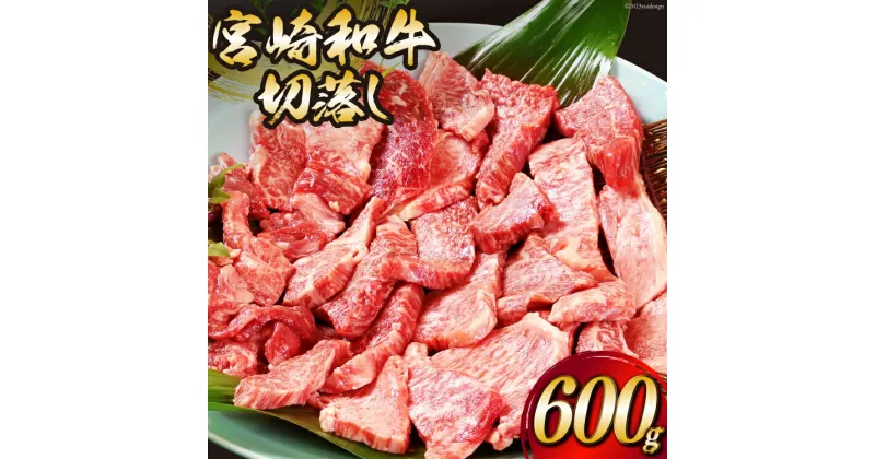 【ふるさと納税】レビューキャンペーン 宮崎和牛 切り落とし 焼肉 600g [道の駅「日向」物産館 宮崎県 日向市 452060795] 切落し きりおとし 牛肉 黒毛和牛 宮崎県産 焼き肉