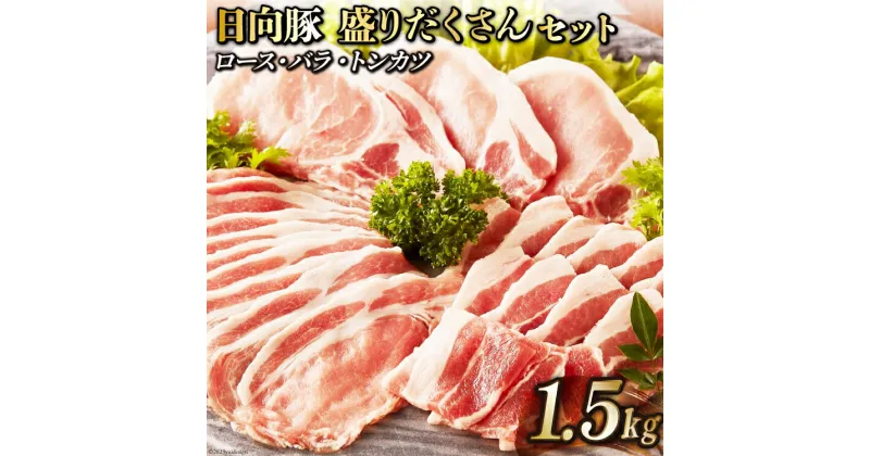 【ふるさと納税】日向豚 盛りだくさんセット 1.5kg [JAみやざき 日向肉豚部会 宮崎県 日向市 452060632] 肉 豚肉 豚 ロース バラ しゃぶしゃぶ とんかつ トンカツ